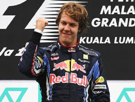 Grand prix de Malaisie 2010
Vettel enfin  l'arrive