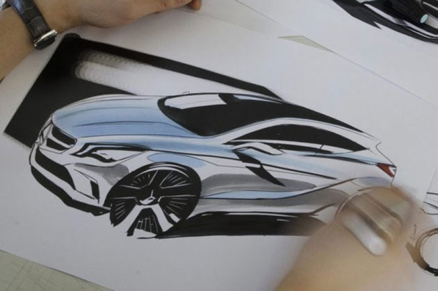 Mercedes nous a dvoil son premier sketch de la future Mercedes-Benz Classe A