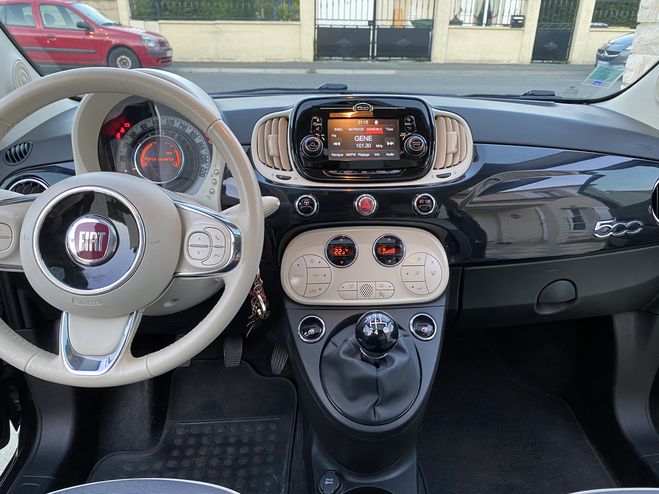 Fiat 500 1.2 69 ch, Lounge berline, black, 4 cv,   de 2018