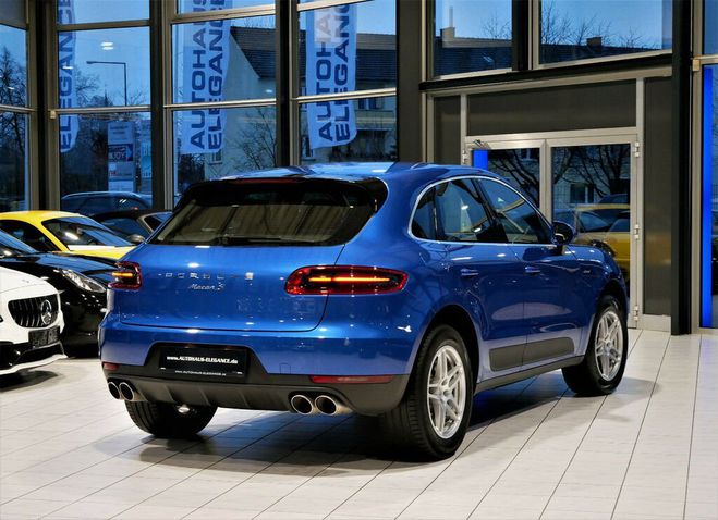 Porsche Macan S Diesel * PCM-NAVI * CUIR * PDLS * SOUN bleu m�tallis� de 2017