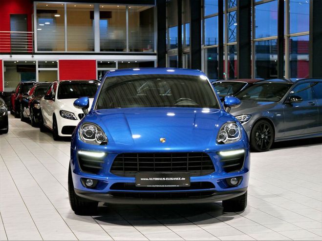 Porsche Macan S Diesel * PCM-NAVI * CUIR * PDLS * SOUN bleu m�tallis� de 2017