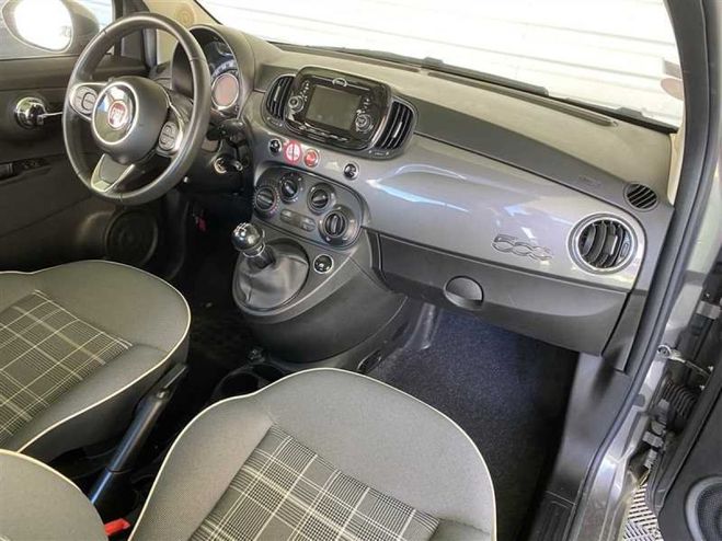 Fiat 500 1.2 69 ch Lounge Gris de 2018