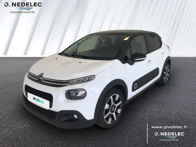 Citroen C3 PureTech 82ch Shine S&S E6.d Blanc Banquise - Noir Onyx de 2020