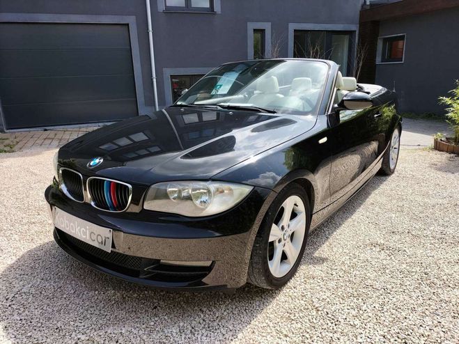 BMW Serie 1 118 d JOLI CABRIO EURO 5 CUIR CLIM GARAN Noir de 2009