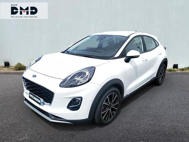 Ford Puma 1.0 Flexifuel 125ch S&S mHEV Titanium BLANC GLACIER de 2022