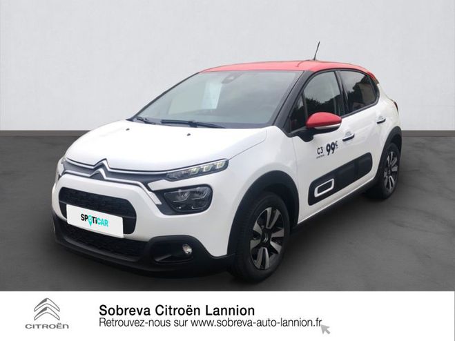 Citroen C3 1.2 PureTech 83ch S&S Shine Blanc Banquise (O) de 2023