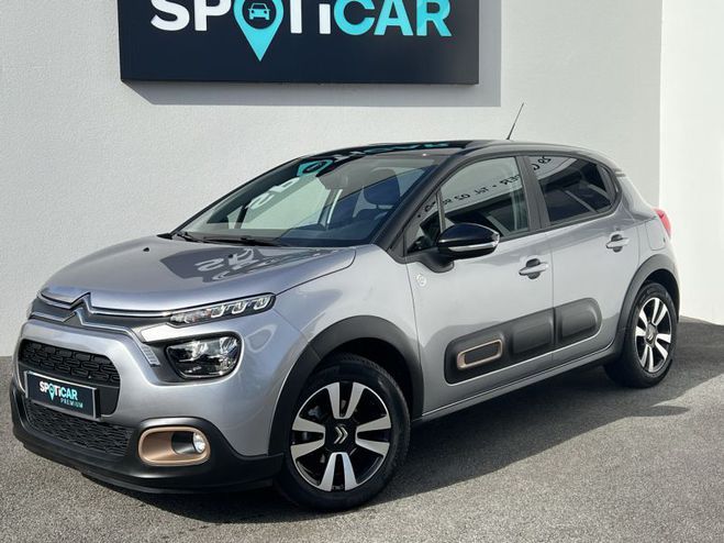 Citroen C3 PureTech 83 C-Series + GPS Gris Acier (M) - Noir Perla N de 2022