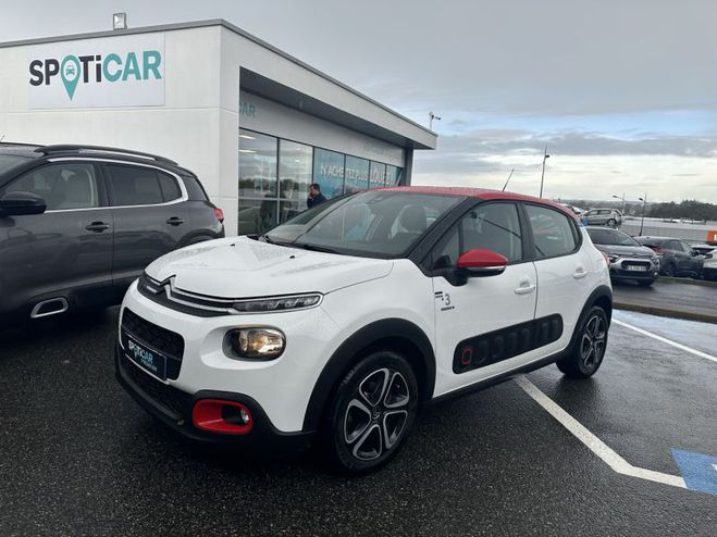 Citroen C3 PureTech 82 Graphic S&S Blanc Banquise - Rouge Aden de 2020