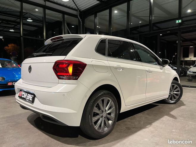 Volkswagen Polo TSI 95 Carat LED GPS ACC 16P 305-mois Blanc de 2019