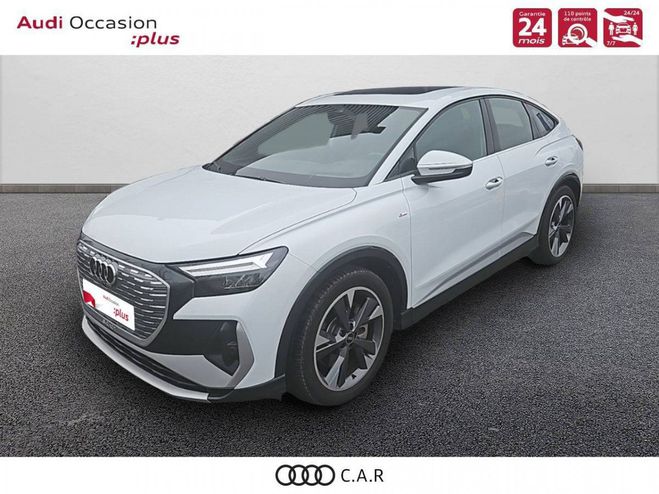 Audi Q4 E-Tron SPORTBACK 40 204 ch 82 kW S line Blanc de 2021