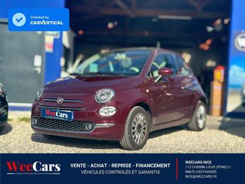  Voir détails -Fiat 500 1.2 69 ch Eco Pack Lounge à Castagniers (06)