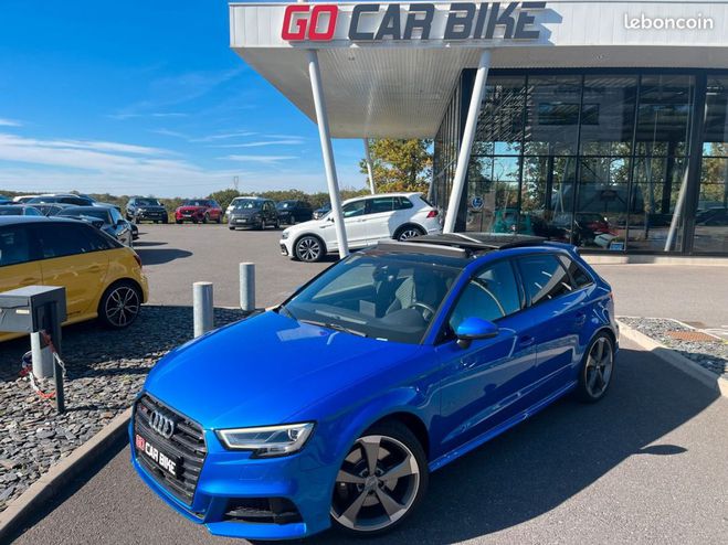 Audi S3 Sportback 300 ch S-Tronic Toit ouvrant S Bleu de 2019