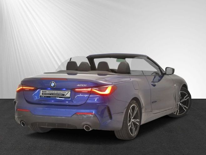 BMW Serie 4 420i Cabrio M Sportpaket DrivingAssistan Bleu Peinture Mtallise de 