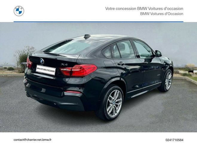 BMW X4 xDrive20dA 190ch M Sport Saphirschwarz de 2016