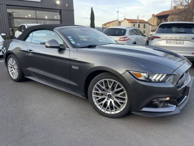 Ford Mustang (6) Convertible V8 BVM6 GT Gris de 2016