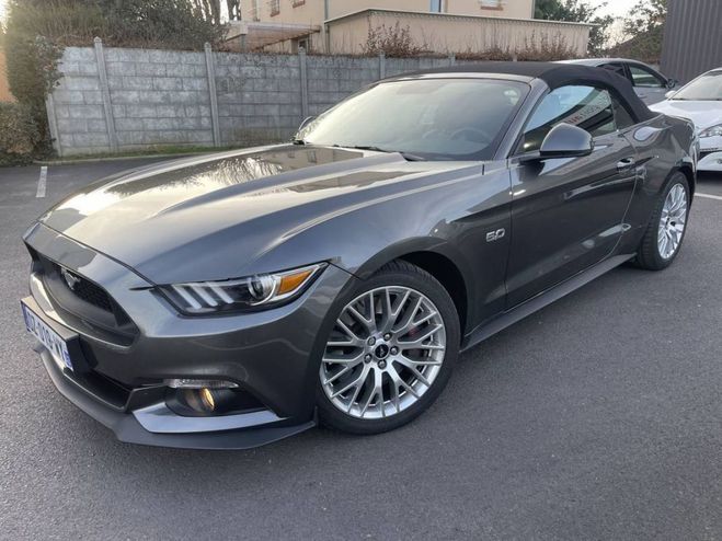 Ford Mustang (6) Convertible V8 BVM6 GT Gris de 2016