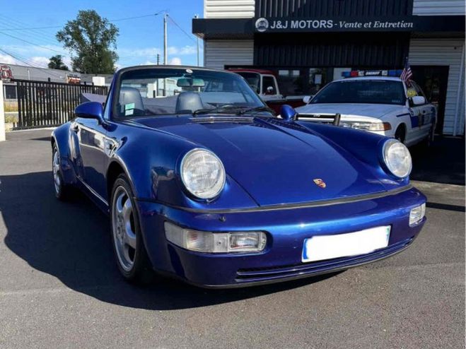 Porsche 911 CAB TURBO LOOK USINE WLT 3.6 Carrera 360 Bleu Nacr de 1992