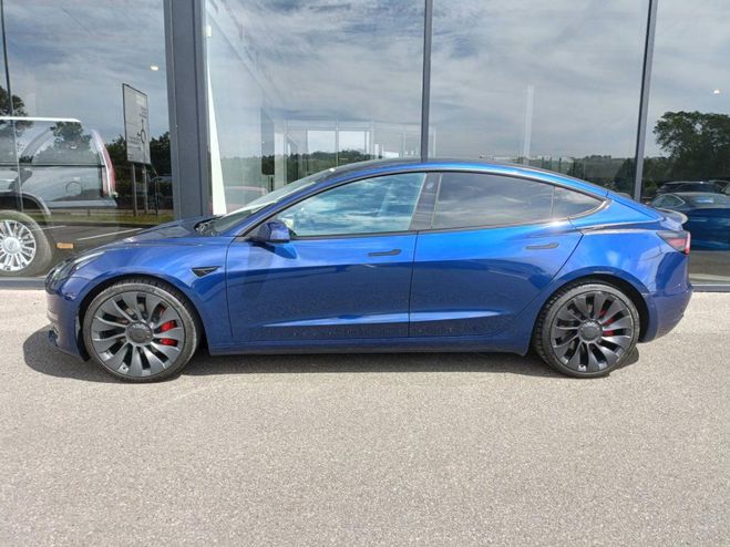 Tesla Model 3 PERFORMANCE PUP Upgrade AWD MY22 Bleu de 2022