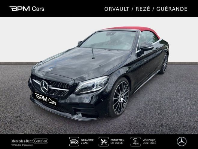 Mercedes Classe C Cabriolet 200 184ch AMG Line 9G Tronic Noir Obsidienne Mtallise de 2022