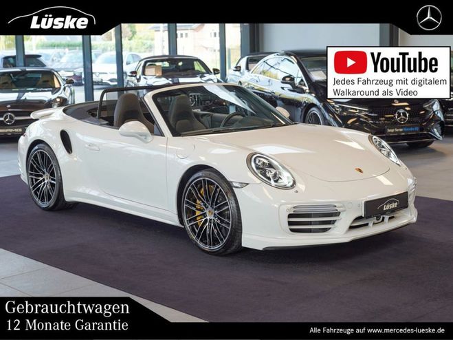 Porsche 911 type 991 .2 Turbo S 581 PDK / Carbon / PDLS+ / PC Blanc Glacier de 2017