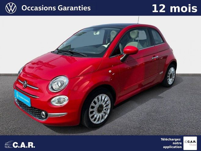 Fiat 500 SERIE 6 EURO 6D 1.2 69 ch Eco Pack Loung Rouge de 2019