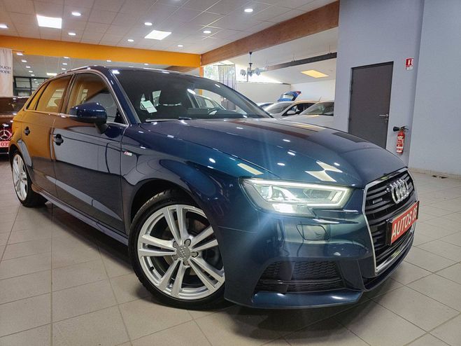 Audi A3 40 TFSI 190ch S line quattro S tronic 7  BLEU de 2019