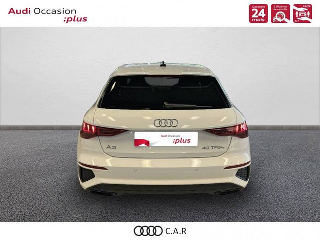 Audi A3 Sportback 40 TFSIe 204 S tronic 6 S Line Blanc de 