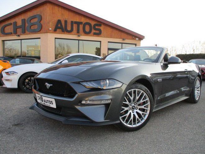 Ford Mustang v8 5.0 gt cabriolet phase 2 pack premium Gris de 2018