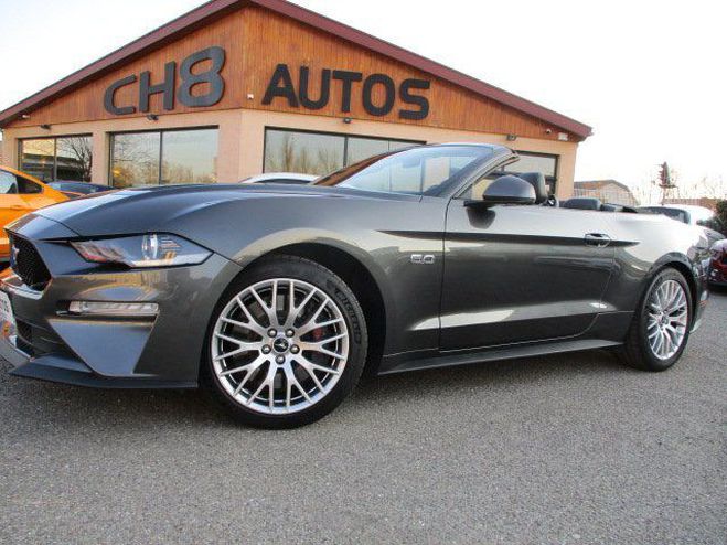 Ford Mustang v8 5.0 gt cabriolet phase 2 pack premium Gris de 2018