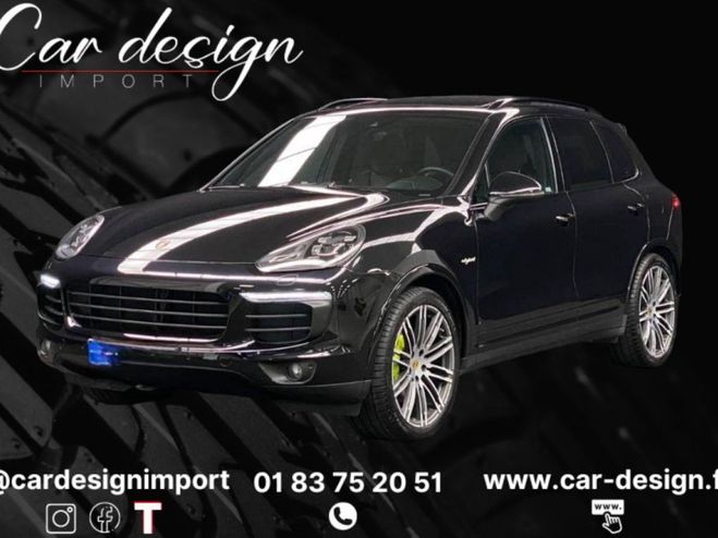 Porsche Cayenne 3.0 V6 462ch E-Hybrid Platinum Edition Noir Mtallis de 2017