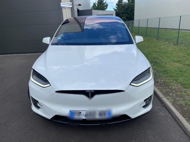 Tesla Model X EV AWD 525cv Blanche de 2020