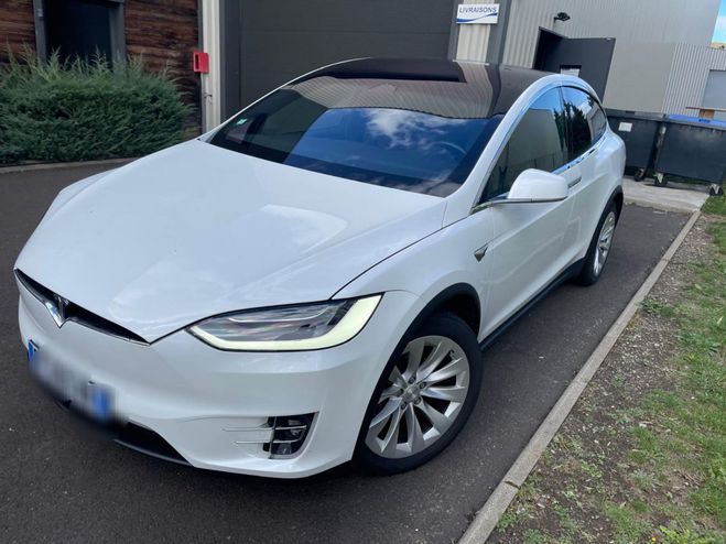 Tesla Model X EV AWD 525cv Blanche de 2020