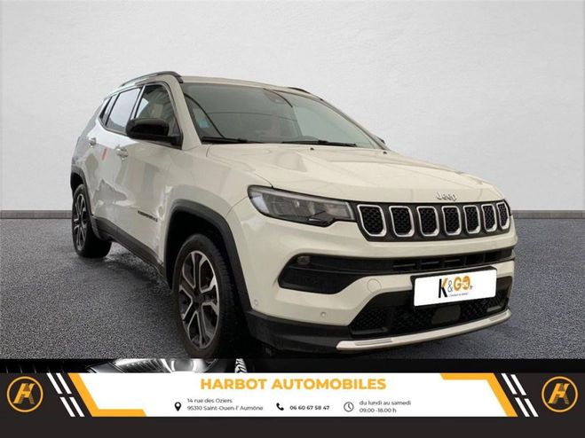 Jeep Compass ii 1.5 turbo t4 130 ch e-hybrid bvr7 lim Blanc, BLANC de 2022