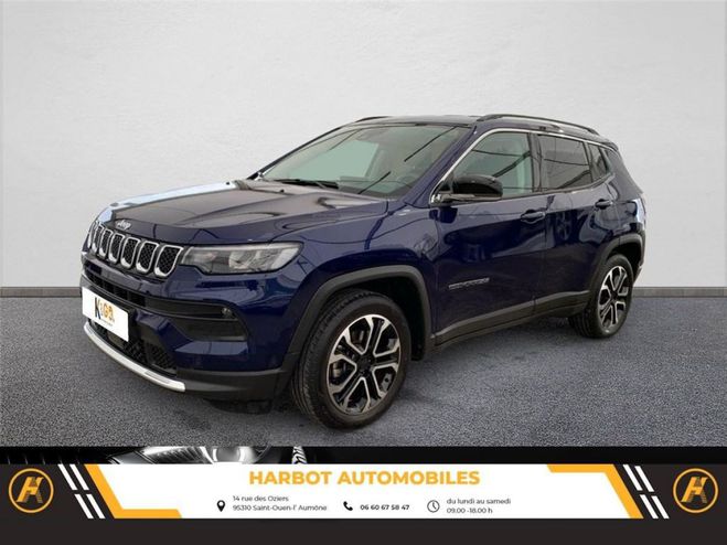 Jeep Compass 1.3 turbo t4 130 ch bvm6 limited Bleu de 2022