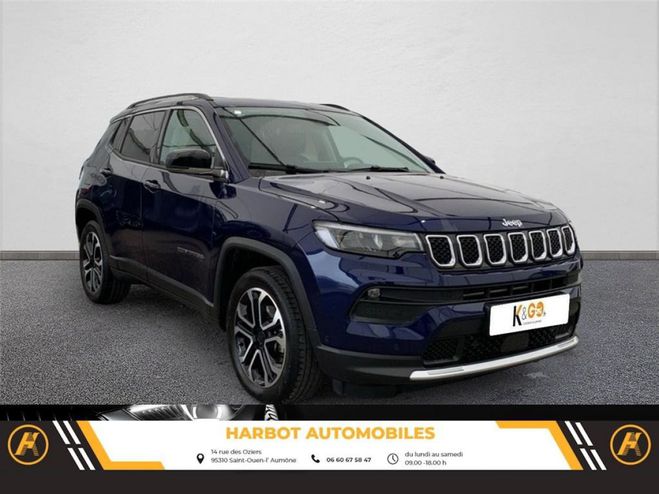 Jeep Compass 1.3 turbo t4 130 ch bvm6 limited Bleu de 2022