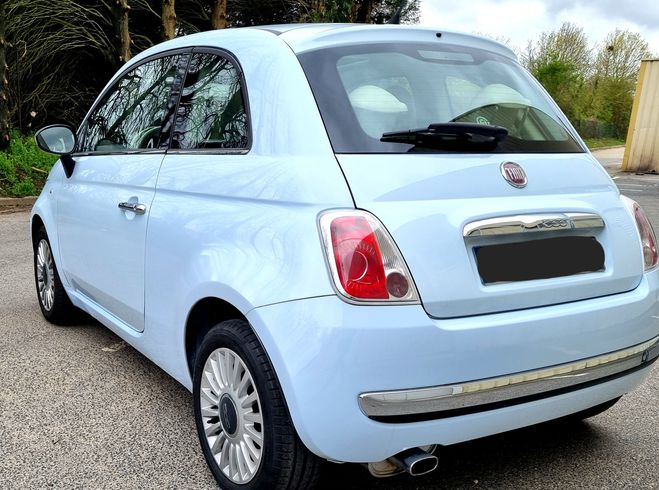 Fiat 500 1.2 mpi 69ch lounge Bleu pastelle  de 2008