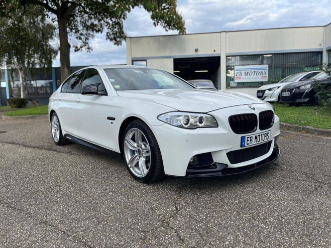 BMW Serie 5 V (F10) 530dA xDrive 3.0 258ch M Sport BLANC de 2013