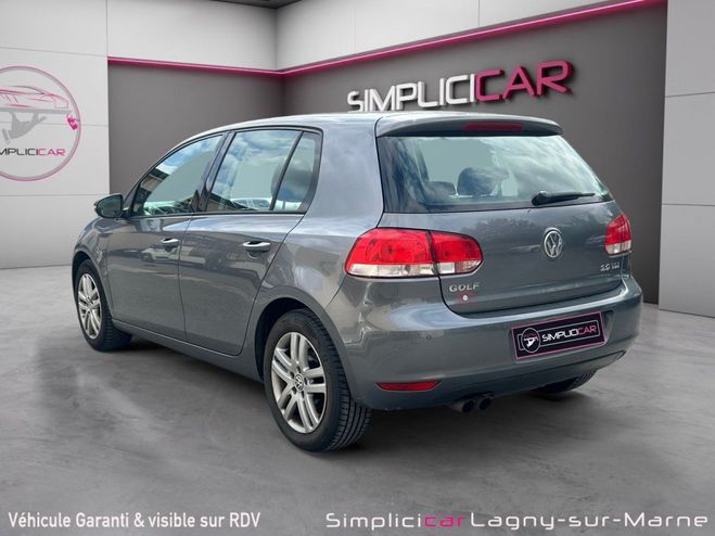 Volkswagen Golf VI 2.0 TDI 140 FAP CR Confortline DSG6 Gris de 2012