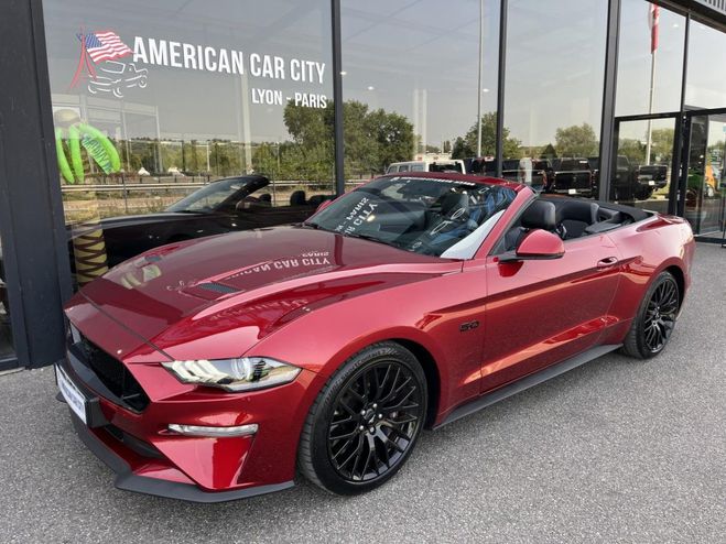 Ford Mustang GT CABRIOLET V8 5.0L BVA10 - Pas de Malu Rouge de 2019
