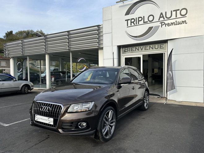 Audi Q5 Quattro 3.0 V6 - 258 - BV S-tronic S-Lin MARRON FONCE de 2014