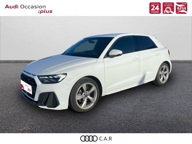 Audi A1 Sportback 30 TFSI 110 ch S tronic 7 S Li Glacier White Metallic de 2021