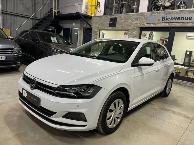 Volkswagen Polo VI 1.0 Tsi 95 Ch Confortline 10/2019 Cli Blanc / Noir de 2019