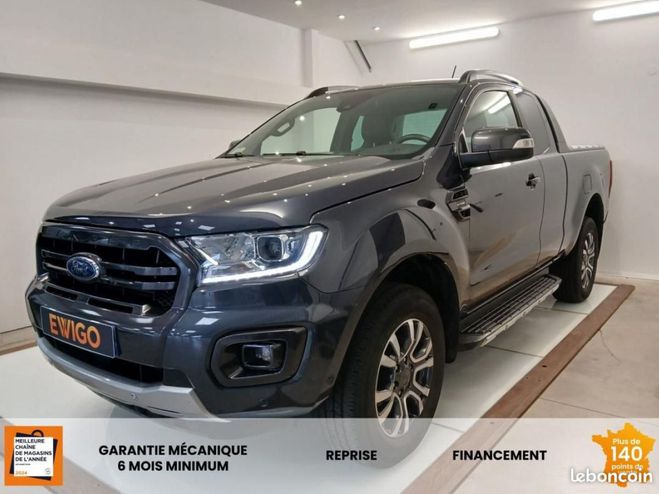 Ford Ranger SUPER CABINE 2.0 TDCI 213ch WILDTRACK BV Gris de 2022