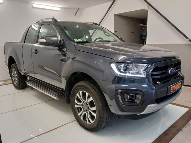 Ford Ranger SUPER CABINE 2.0 TDCI 213ch WILDTRACK BV Gris de 2022