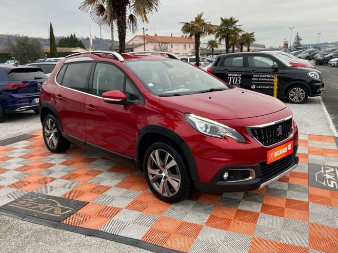 Peugeot 2008 BlueHDi 120 EAT6 ALLURE GPS Camra JA 17 Rouge Fonc de 2019