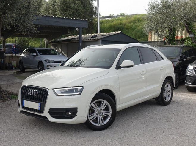 Audi Q3 Quattro 2.0 TDI DPF - 177 - BV S-tronic  Blanc de 2013