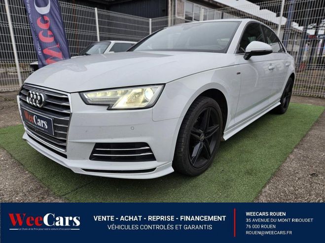 Audi A4 2.0 TDI 150 S-LINE S-TRONIC BVA BLANC de 2016