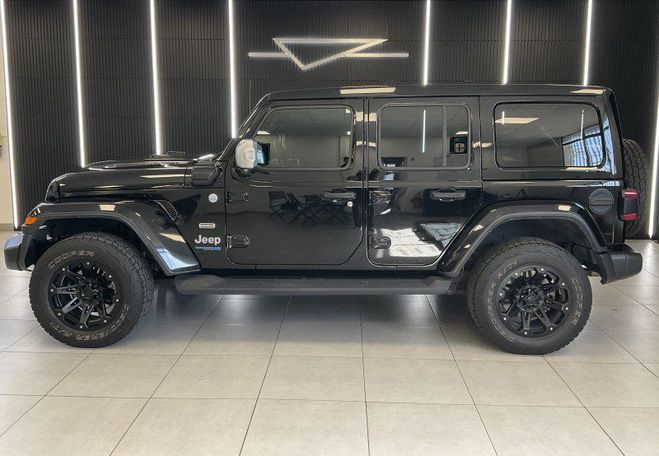Jeep Wrangler UNLIMITED 2.0 T 380CH 4XE OVERLAND COMMA Noir de 2023