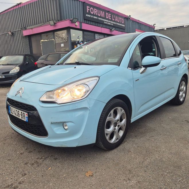 Citroen C3 1.6 HDI 92 EXCLUSIVE FAIBLE KM Bleu clair de 2011