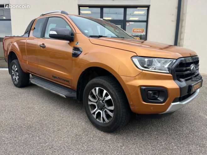 Ford Ranger SUPER CABINE 2.0 TDCI 215CH WILDTRACK 4X Orange de 2021